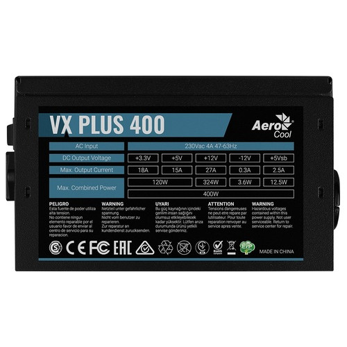 Блок живлення AeroCool VX Plus 400 (ACPN-VS40NEY.11) 400W фото №5