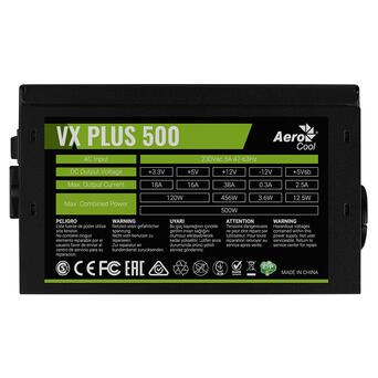 Блок живлення AeroCool VX Plus 500 (ACPN-VS50NEY.11) 500W фото №5