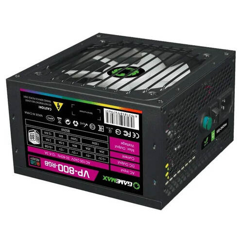 Блок живлення GAMEMAX 800W (VP-800-RGB) фото №4