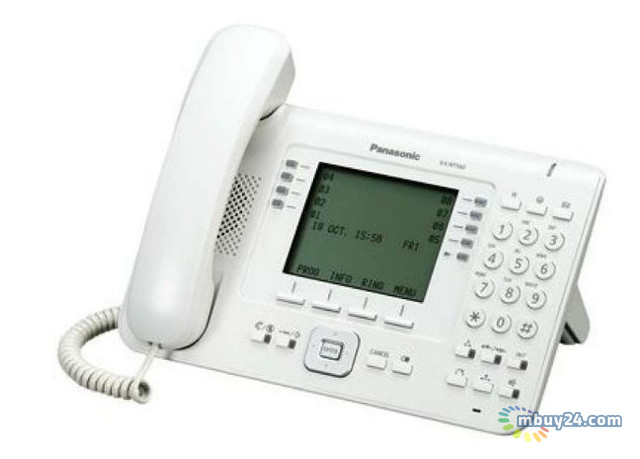 Дротовий IP-телефон Panasonic KX-NT560RU White для АТС Panasonic KX-TDE/NCP/NS фото №1