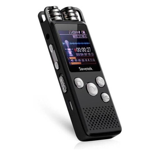 Професійний цифровий диктофон для журналіста Savetek GS-R07, 8 Гб пам'яті фото №4