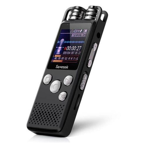 Професійний цифровий диктофон для журналіста Savetek GS-R07, 8 Гб пам'яті фото №3