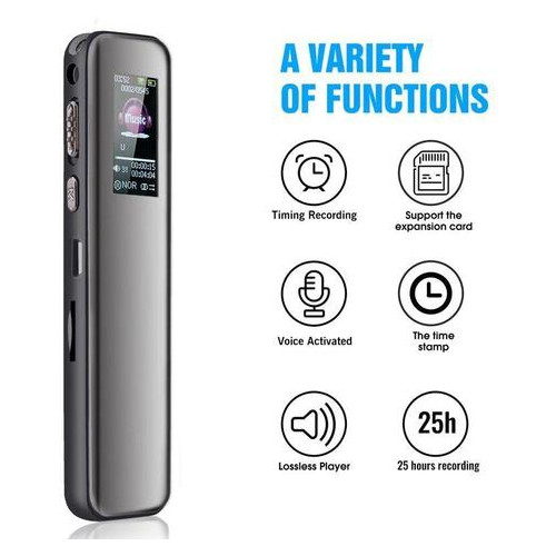 Професійний цифровий диктофон із активацією запису голосом Savetek GS-R60, 16 Гб пам'яті, підтримка SD карт пам'яті фото №2