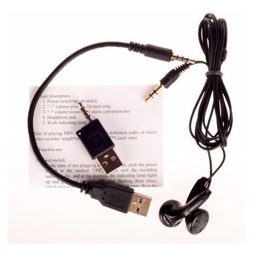 Міні диктофон c MP3 плеєром Savetek 500, 8 Гб, 18 годин запису фото №6