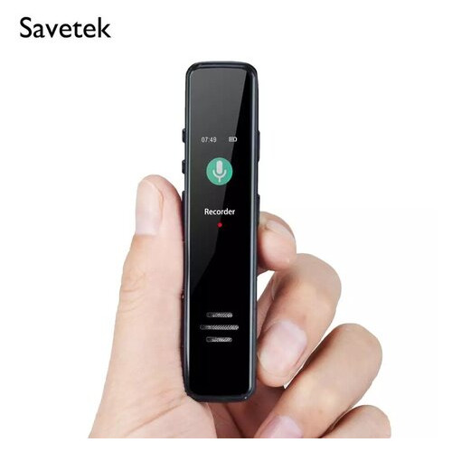 Міні диктофон з активацією голосом Savetek GS-R63 Original, 8 Гб підтримка SD карток, 25 годин запису фото №1