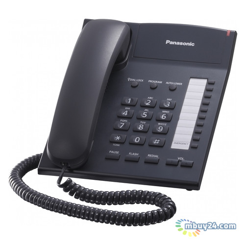 Провідний телефон Panasonic KX-TS2382UAB Black фото №1