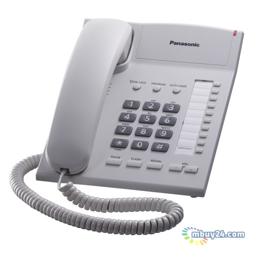 Провідний телефон Panasonic KX-TS2382UAW White фото №1