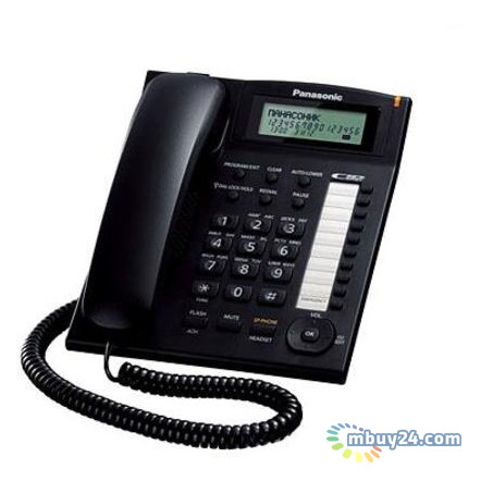 Провідний телефон Panasonic KX-TS2388UAB Black фото №1