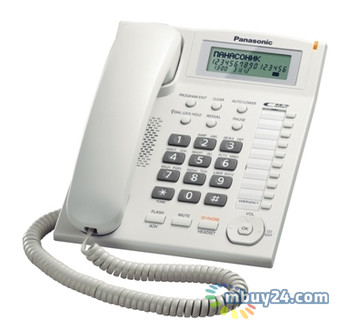 Провідний телефон Panasonic KX-TS2388UAW White фото №1