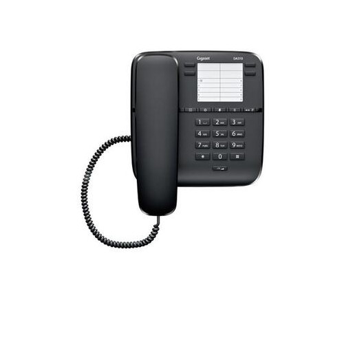 Дротовий телефон Gigaset DA310 Black (S30054-S6528-Y701) фото №1