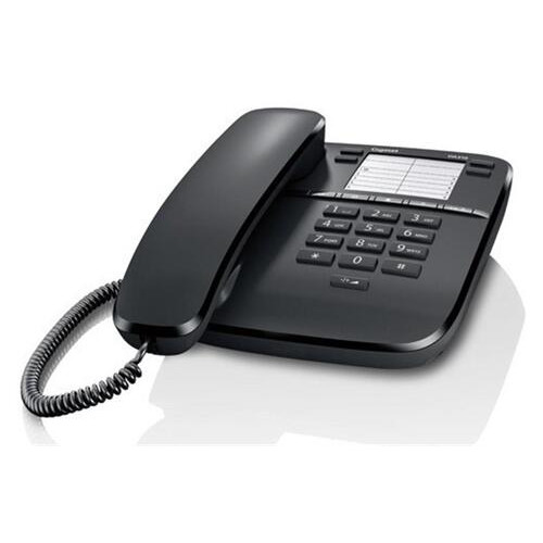 Дротовий телефон Gigaset DA310 Black (S30054-S6528-W101) фото №1