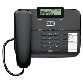 Провідний телефон Gigaset DA810A Black (S30350-S214-N101) фото №1