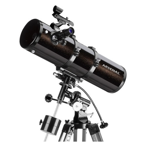 Телескоп Arsenal 130/650, EQ2, рефлектор Ньютона (с окулярами PL6.3 і PL17) фото №3