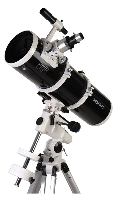 Телескоп Arsenal 150/750, EQ3-2, рефлектор Ньютона (с окулярами PL6.3 і PL17) фото №3