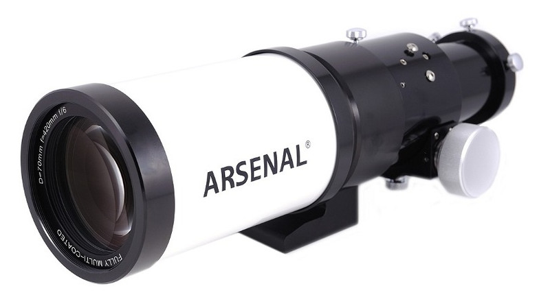 Труба оптична Arsenal 70/420, ED-рефрактор (70ED AR) з кейсом фото №7