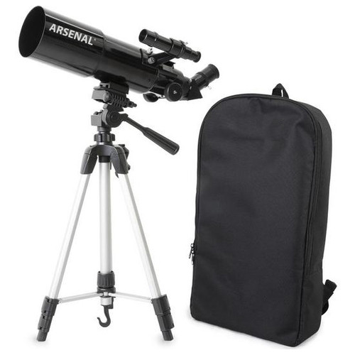 Телескоп Arsenal Travel 80/400 з рюкзаком та адаптером для смартфона, рефрактор (22030AR) фото №1