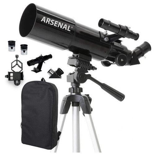 Телескоп Arsenal Travel 80/400 з рюкзаком та адаптером для смартфона, рефрактор (22030AR) фото №5