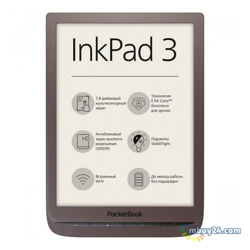 Электронная книга PocketBook InkPad 3 740 Dark Brown (PB740-X-CIS) фото №1