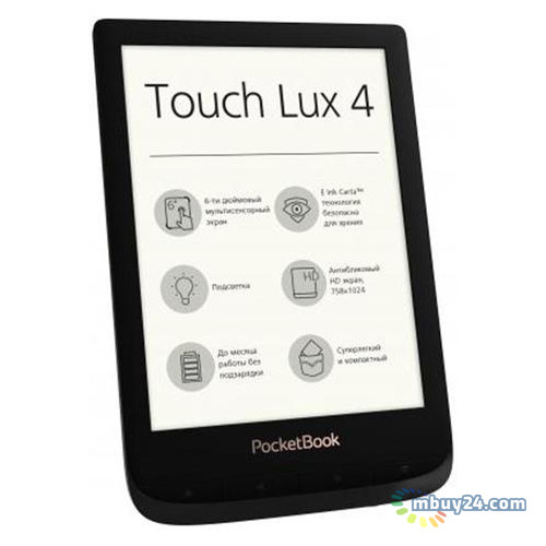Электронная книга PocketBook 627 Touch Lux 4  Black (PB627-H-CIS) фото №4