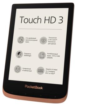 Електронна книга PocketBook 632 Touch HD 3 Spicy Copper (PB632-K-CIS) фото №2