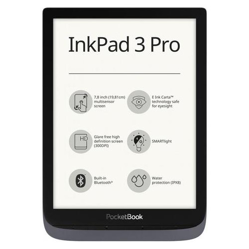 Электронная книга PocketBook InkPad3 Pro 740 Metallic Grey (PB740-2-J-CIS) фото №1