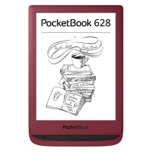 Электронная книга PocketBook 628 Ruby Red (JN63PB628-R-CIS) фото №1