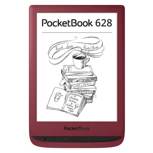 Електронна книжка PocketBook 628 Touch Lux 5, Ruby Red (PB628-R-WW) фото №1