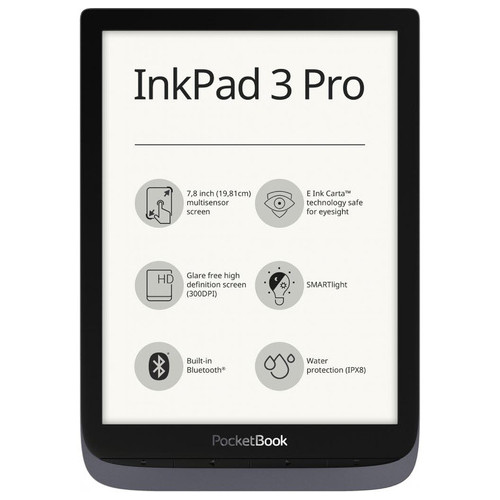 Електронна книжка PocketBook 740 Pro, InkPad 3 Pro, Metallic Grey (PB740-2-J-WW) фото №1