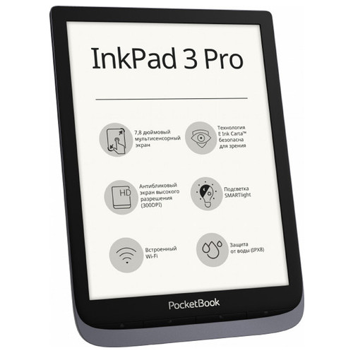 Електронна книжка PocketBook 740 Pro, InkPad 3 Pro, Metallic Grey (PB740-2-J-WW) фото №2