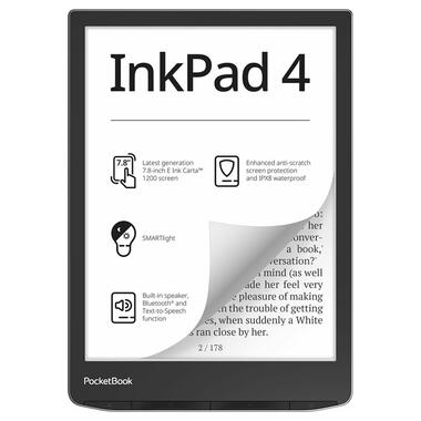 Електронна книжка PocketBook 743G InkPad 4, Stundust Silver (PB743G-U-CIS) фото №1