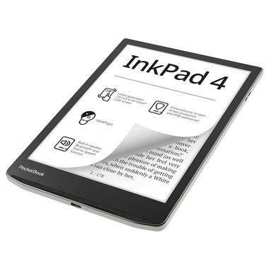 Електронна книжка PocketBook 743G InkPad 4, Stundust Silver (PB743G-U-CIS) фото №4