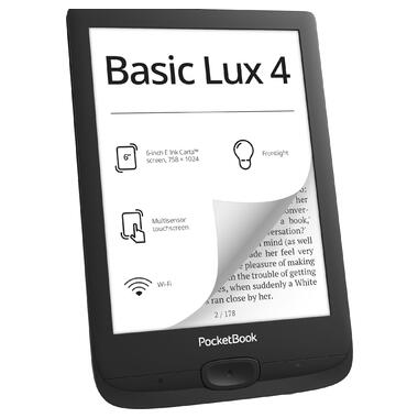 Електронна книжка PocketBook 618, Basic Lux 4, Black (PB618-P-CIS) фото №2