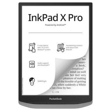Електронна книга PocketBook 1040D InkPad X PRO Mist Grey (PB1040D-M-WW) фото №1