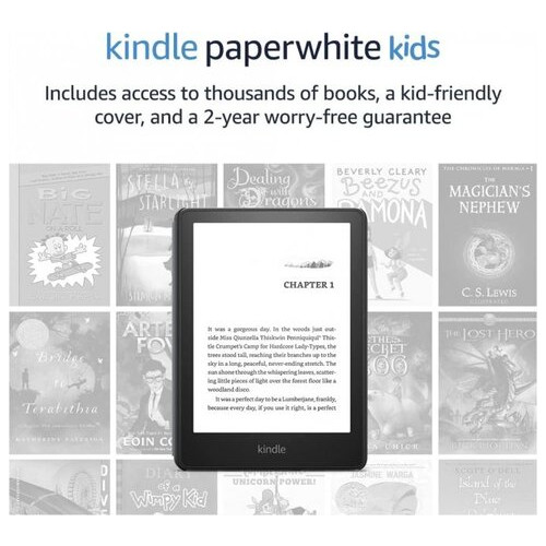 Дитяча електронна книга Amazon Kindle Paperwhite 11-го покоління. 2021 Чорна обкладинка фото №2