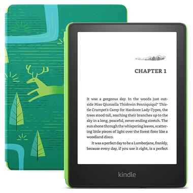 Електронна книга Amazon Kindle Paperwhite Kids 6.8 8GB with Case (11 gen, 2023) Emerald Forest фото №1
