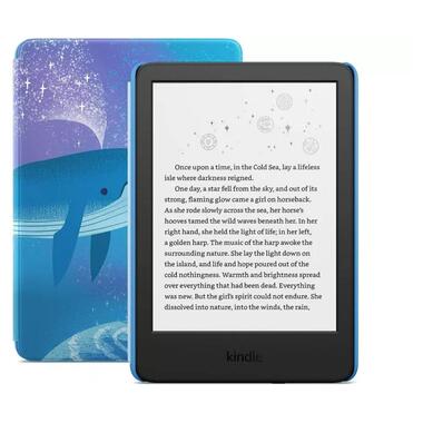 Електронна книга Amazon Kindle Kids 11th Gen. 16GB 2023 Black with Space Whale case фото №1