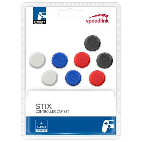 Набір накладок для кнопок SpeedLink Stix Controller Cap Set для PS5/PS4/Switch Multicolor (SL-4524-MTCL) фото №2