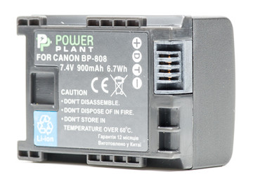 Акумулятори PowerPlant для Canon BP-808 Chip фото №2