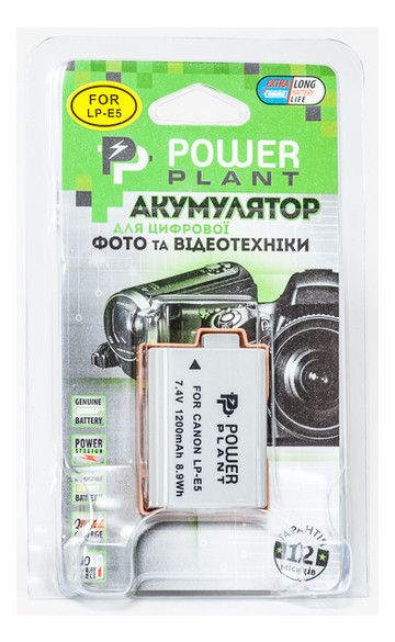 Акумулятор PowerPlant для Canon LP-E5 фото №3