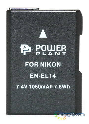 Акумулятор PowerPlant для Nikon EN-EL14 Chip (D3100, D3200, D5100) фото №1