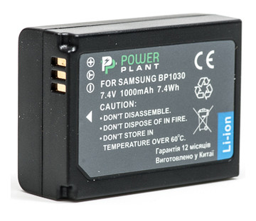 Акумулятор PowerPlant для Samsung BP-1030 фото №1