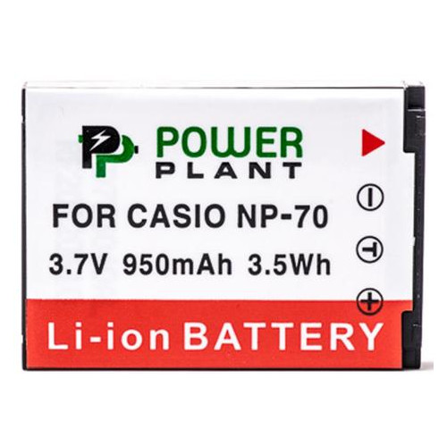 Акумулятор до фото/відео PowerPlant Casio NP-70 (DV00DV1241) фото №1