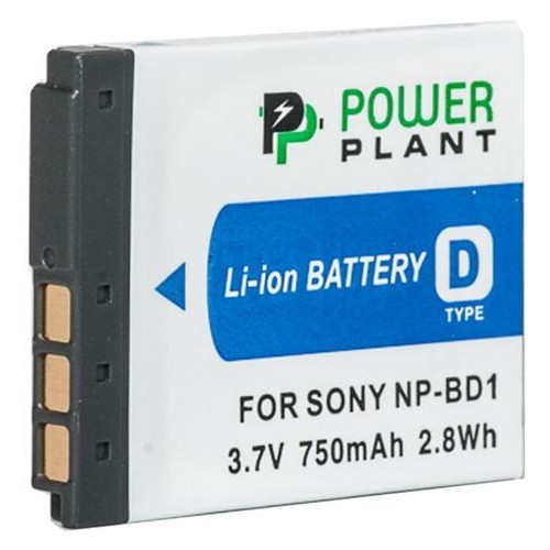 Акумулятор до фото/відео PowerPlant Sony NP-BD1 NP-FD1 (DV00DV1204) фото №1