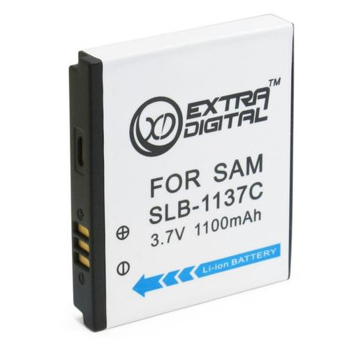 Акумулятор до фото/відео EXTRADIGITAL Samsung SLB-1137C, Li-ion, 1100 mAh (DV00DV1326) фото №4