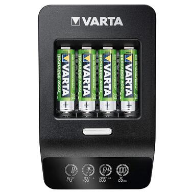 Зарядний пристрій для акумуляторів Varta LCD Ultra Fast Plus Charger 4*AA 2100 mAh (57685101441) фото №1