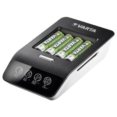 Зарядний пристрій для акумуляторів Varta LCD Ultra Fast Plus Charger 4*AA 2100 mAh (57685101441) фото №2