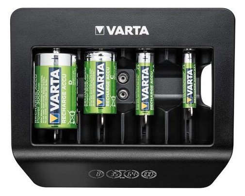 Зарядний пристрій для акумуляторів Varta LCD universal Charger Plus (57688101401) фото №1