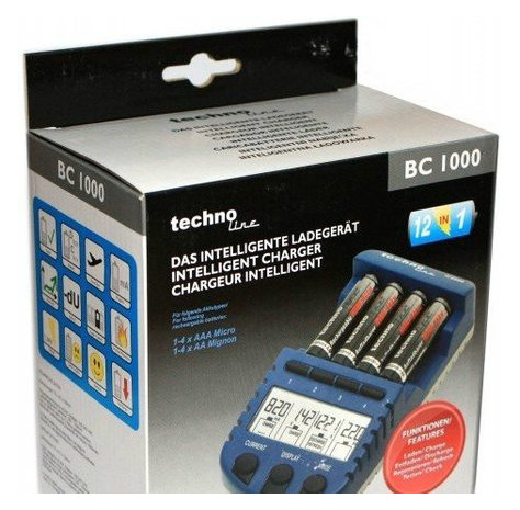 Зарядое устройство Technoline BC-1000 +сумка+АА 2700 4 шт + адаптер R20 4шт фото №5