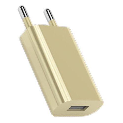 Сетевое зарядное устройство TOTO TZR-08 Travel charger 1USB 1A Gold фото №1
