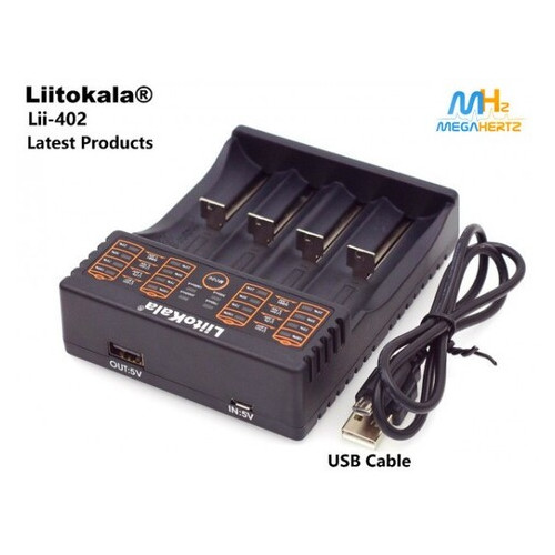 Зарядний пристрій для акумуляторів Liitokala Lii-402 18650 АА/ААА (77700682) фото №4